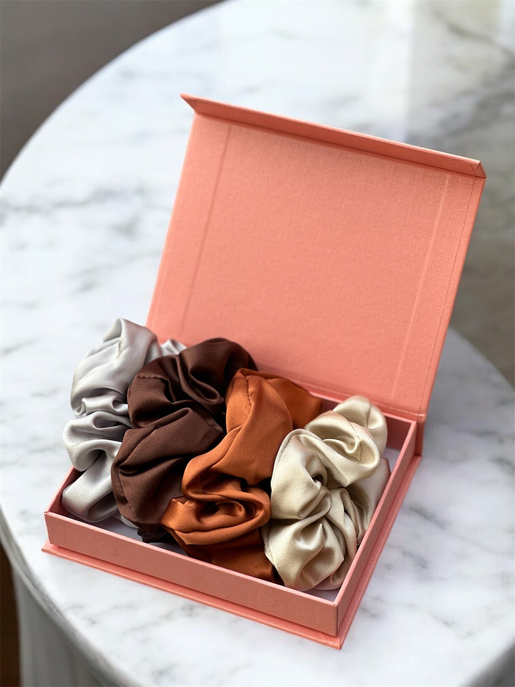 silk hair scrunchie