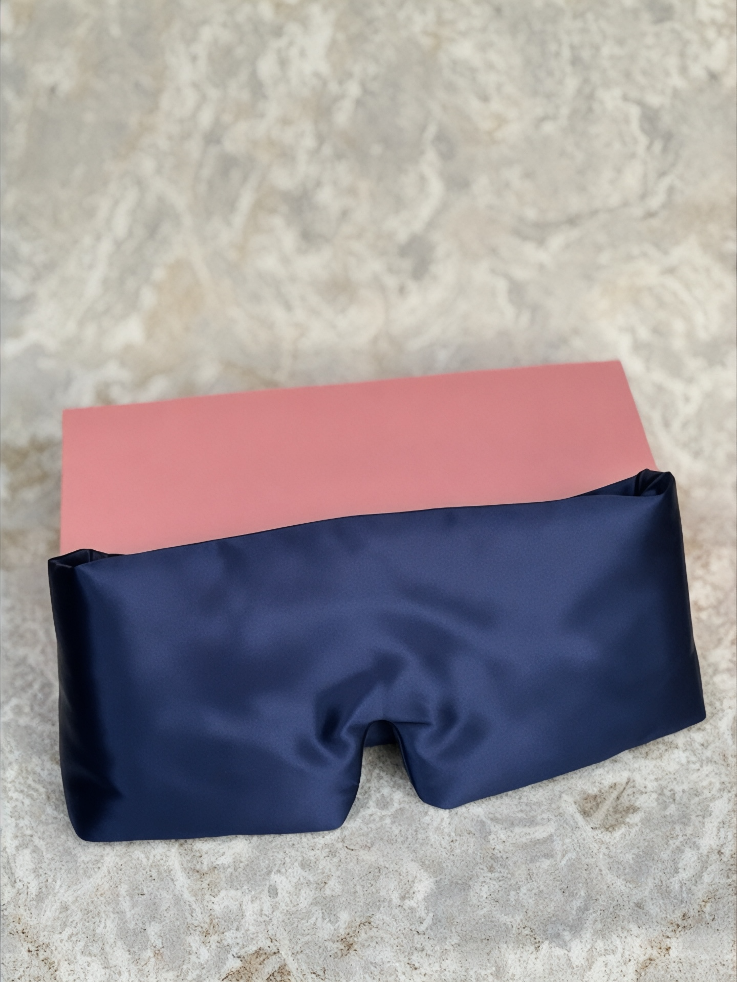 The Mulberry Silk Adjustable  Eye Mask - French Navy