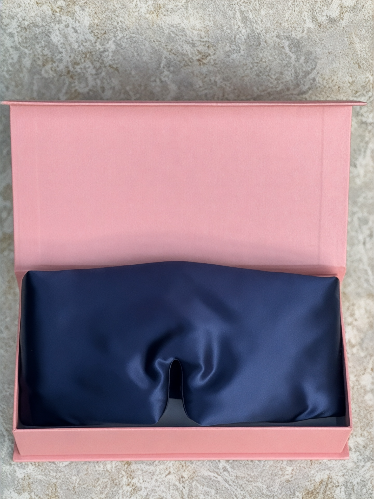 The Mulberry Silk Adjustable  Eye Mask - French Navy