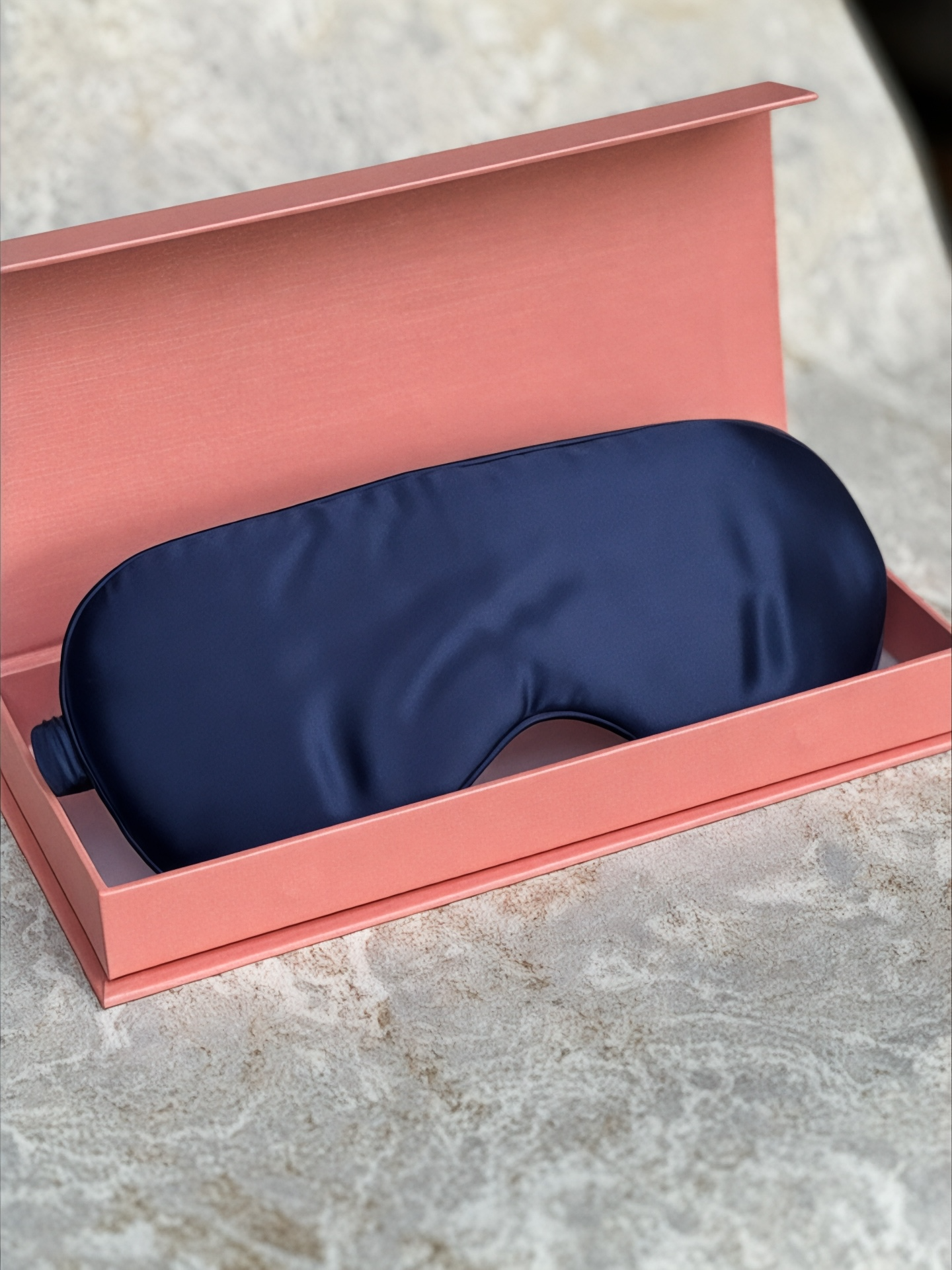 The Mulberry Silk Eye Mask - French Navy