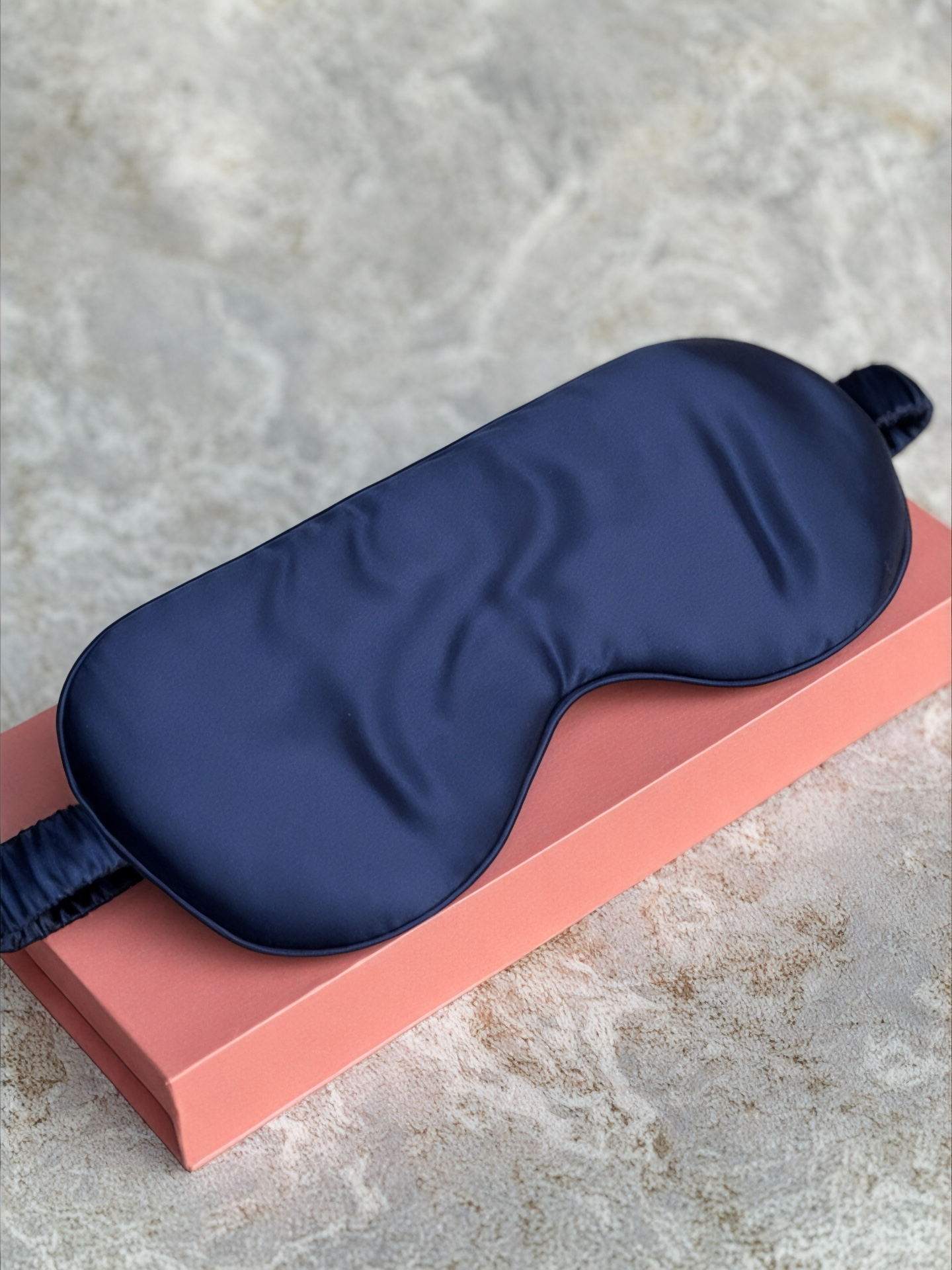 The Mulberry Silk Eye Mask - French Navy