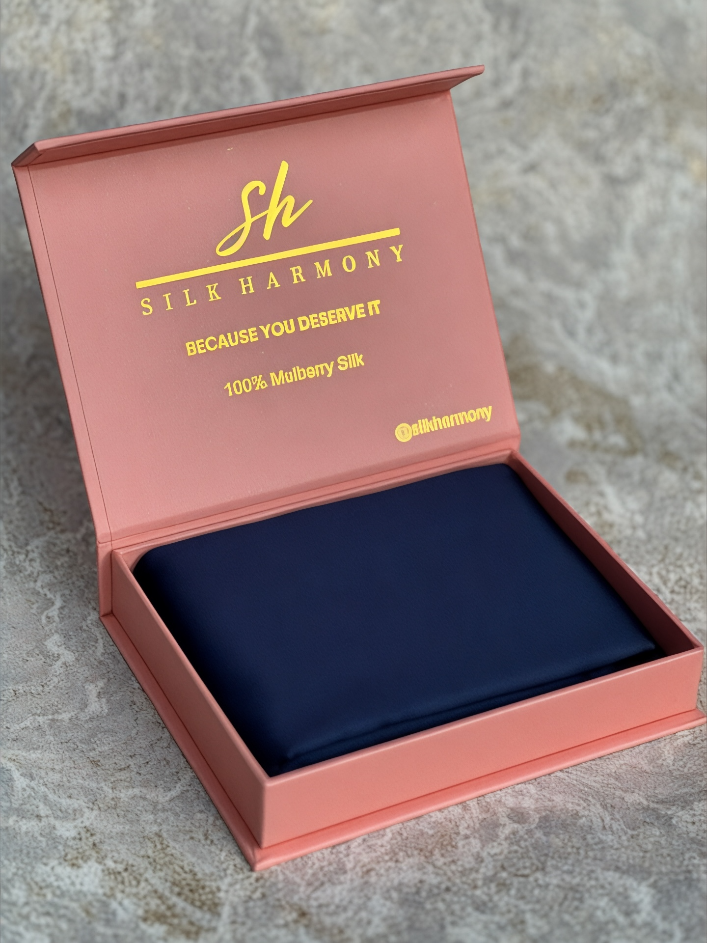 The Mulberry Silk Pillowcase - French Navy