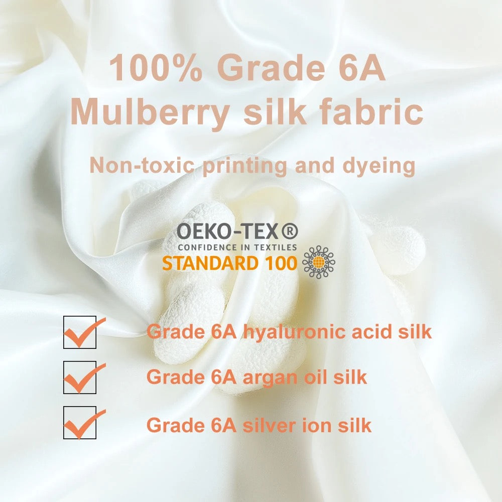 100% mulberry silk grade 6a